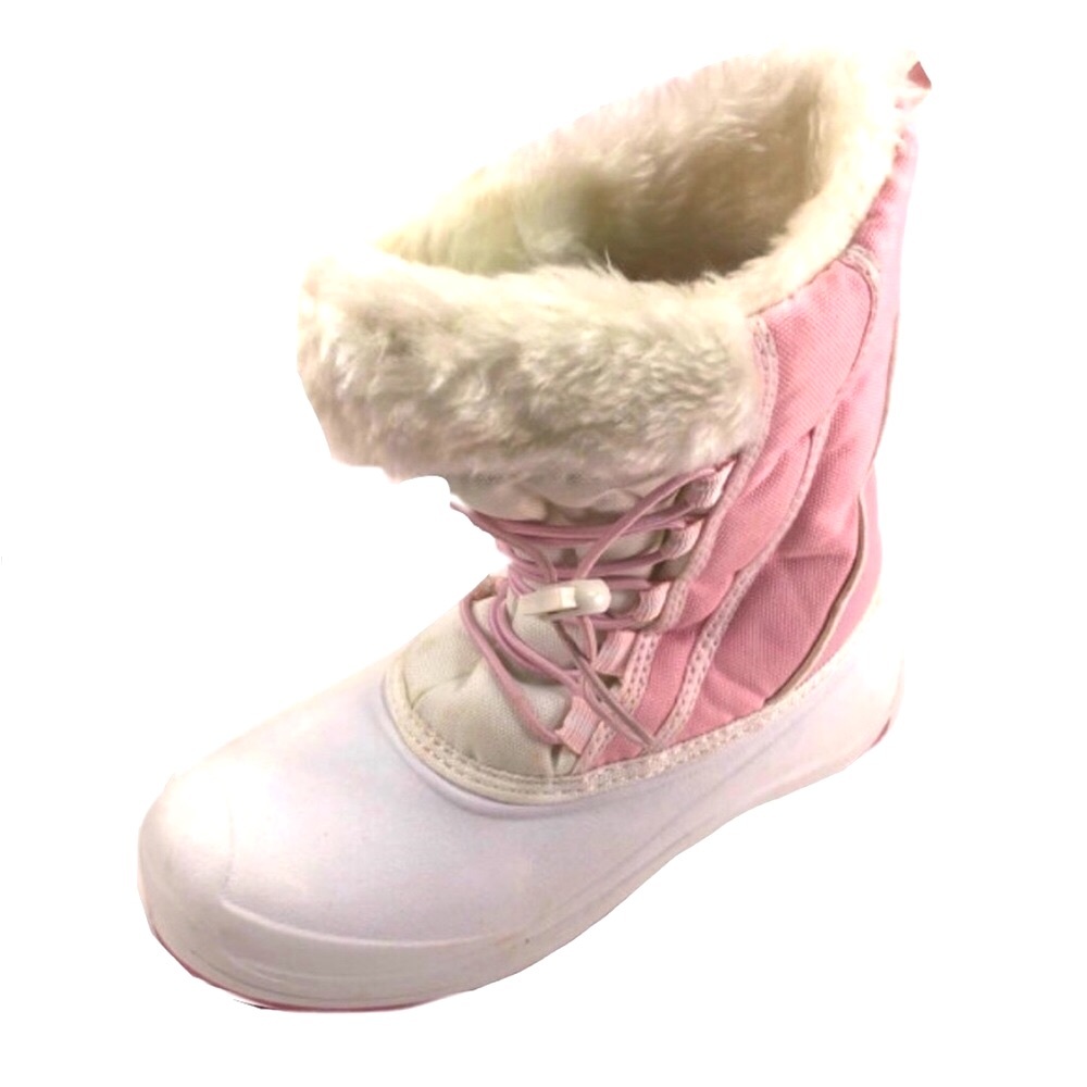 Quest Girls Pink/White Snow Boots Size 13